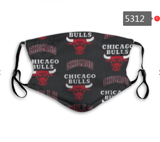 2020 NBA Chicago Bulls Dust mask with filter->nba dust mask->Sports Accessory